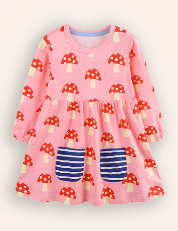 Mushroom Printed Dress
